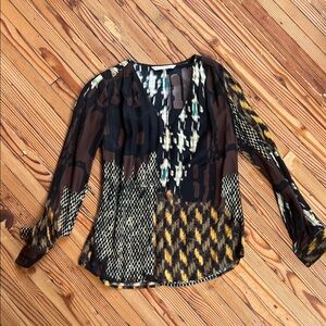 Trina Turk Women's Patterned 100% silk Top